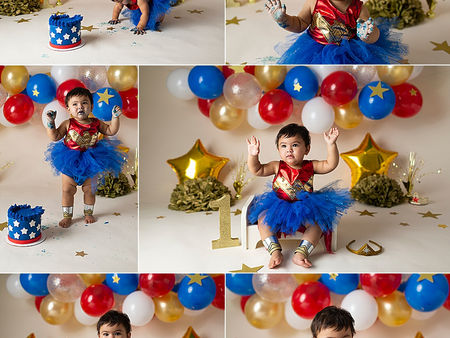 Wonder Woman Cake Smash