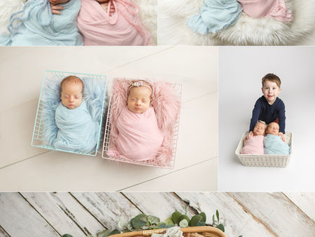 Boy Girl Newborn Twins Photography