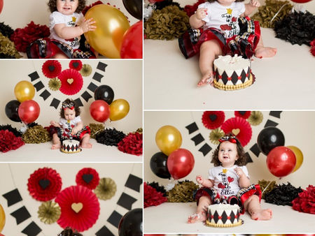 Queen of Hearts Cake Smash