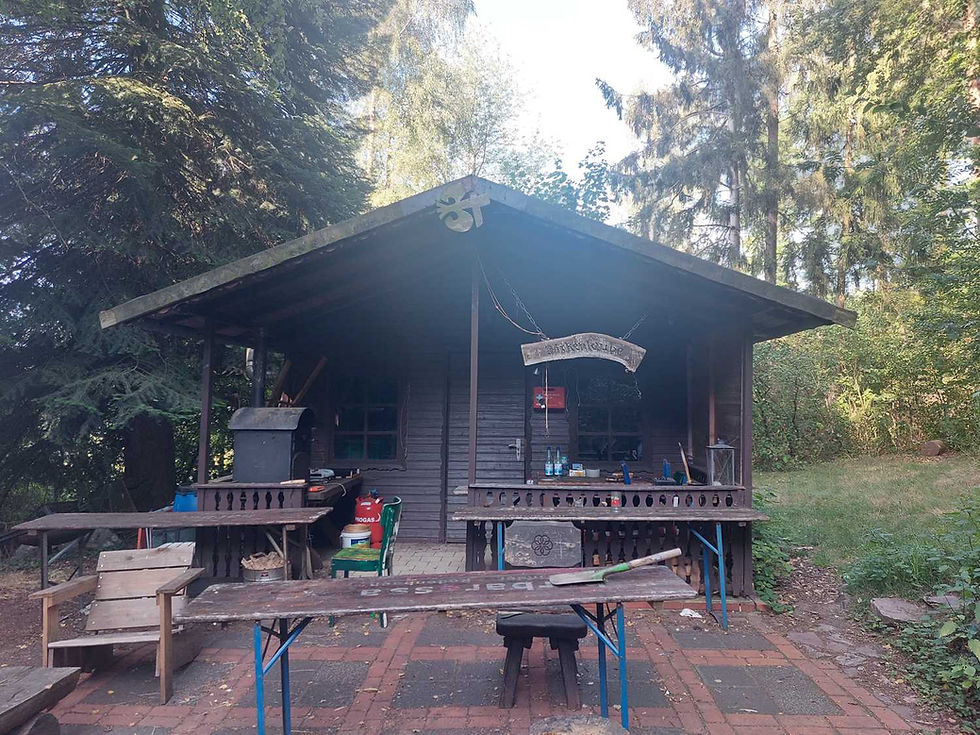 Abriss der alten Hütte (2)