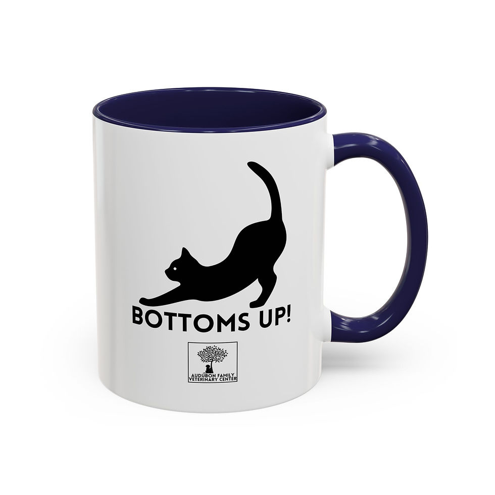 Thumbnail: Whimsical Cat Mug, Funny Cat Gift, Bottoms Up Coffee Cup, Cat Mom Gift Idea
