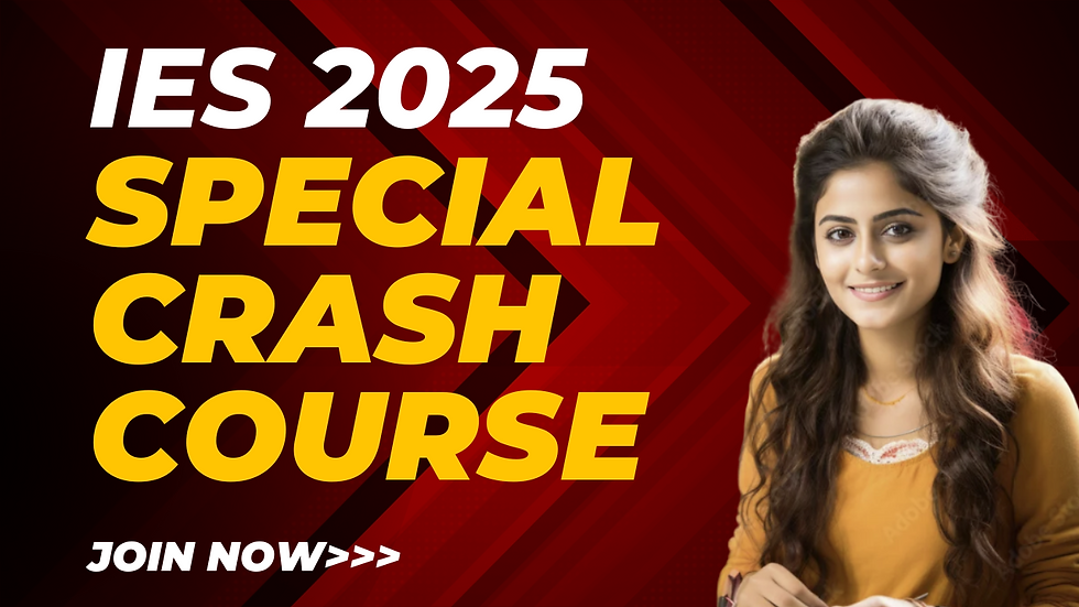 IES SPECIAL CRASH COURSE