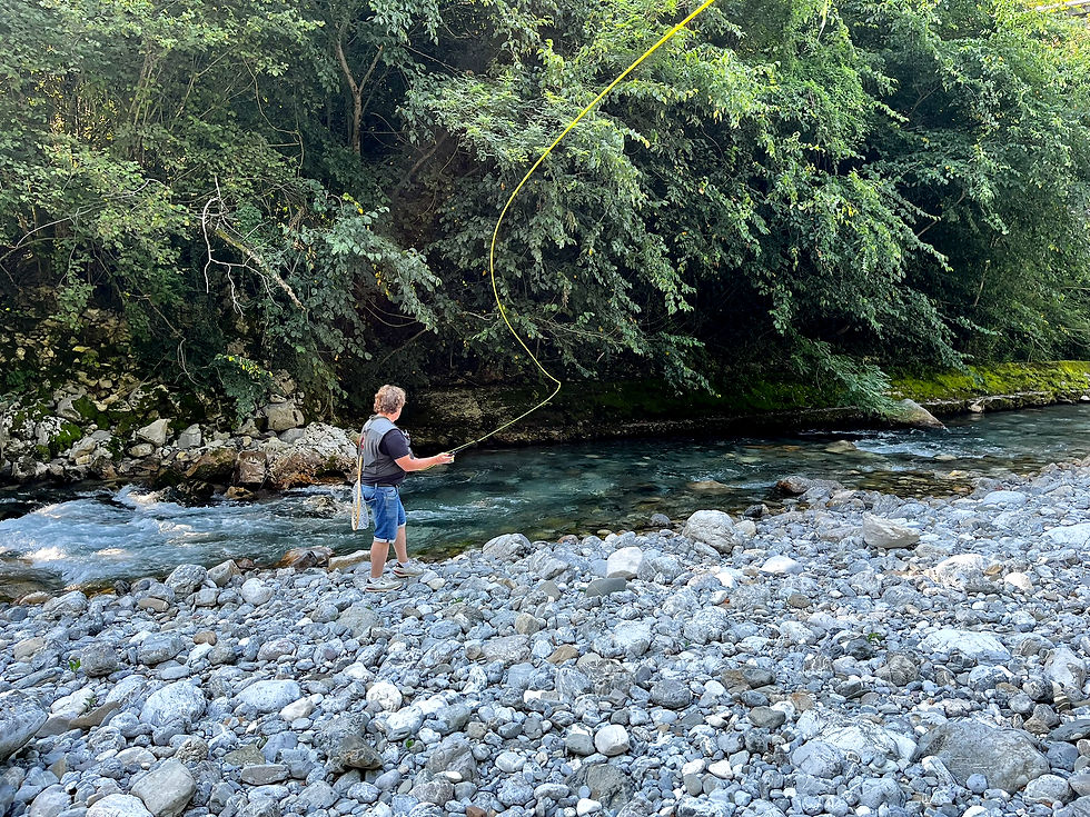 Ein herrliches, kühles Teilstück der Baca mit kurzer Jean und langer Schnur.