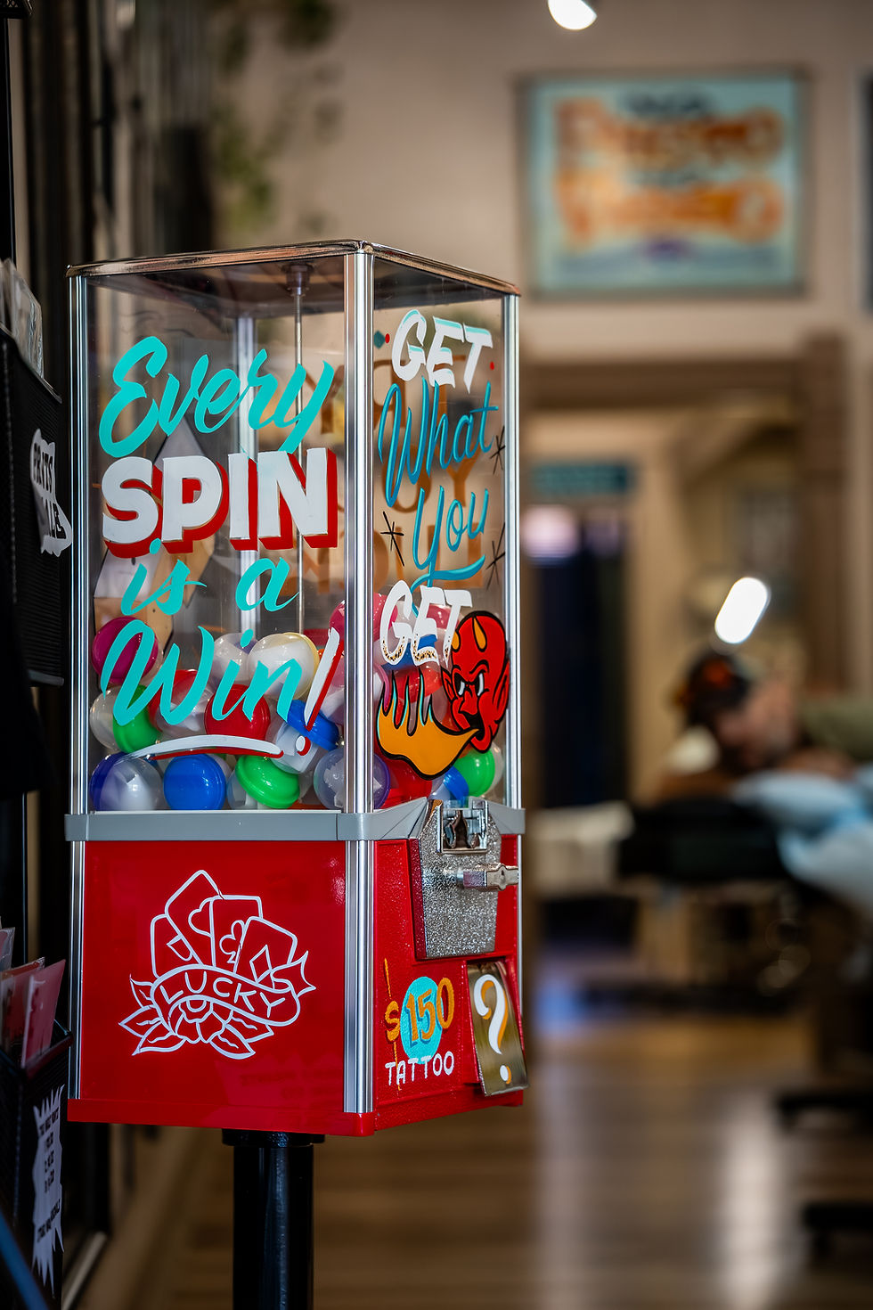 Get What You Get tattoo machine at Linden Street Tattoo Company in Fort Collins Colorado