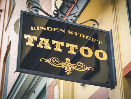 Linden Street Tattoo Company outdoor sign 