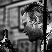 Adam Kooker tattoo artist at linden Street Tattoo Company in Fort Collins Colorado