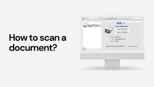 How to scan a document using printer?