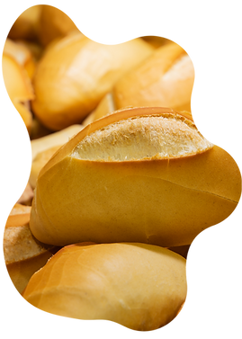 Francês (tradicional e integral), Pão de hamburguer (tradicional e integral), Pão Australiano, Brioche, Pão de hot dog (tradicional e integral), Mini hot dog , Mini Brioche e Mini Australiano, Pão de Metro Pão de Metro com gergelim.