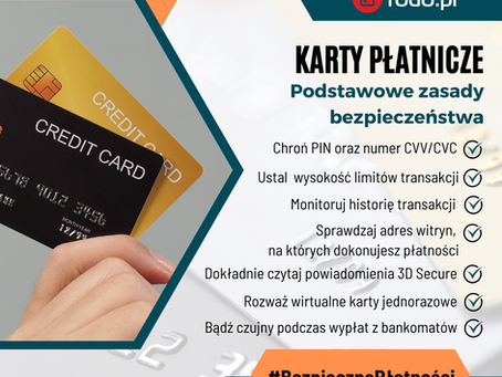 Bezpieczne płatności - karty płatnicze