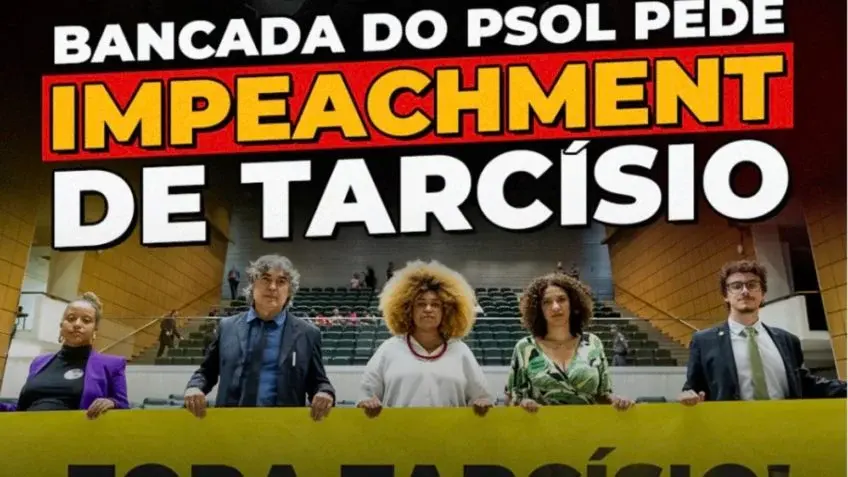 PSOL protocola pedido de impeachment de Tarcísio de Freitas por apoio ao Tarifaço de Trump e afronta à soberania nacional