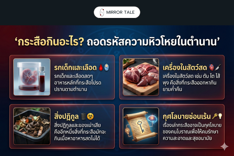 อาหารที่กระสือชอบกิน