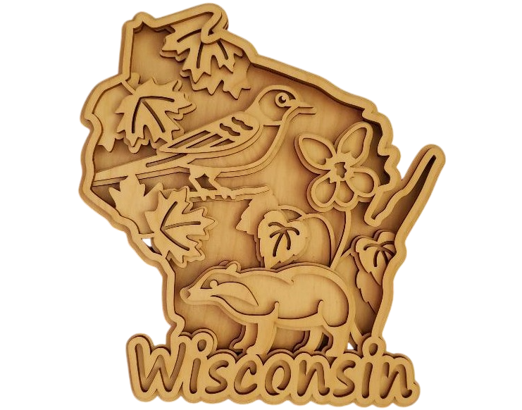 Laser Cut Wisconsin
