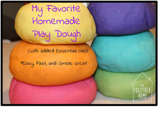My Favorite Homemade Play Dough with Essential Oils!