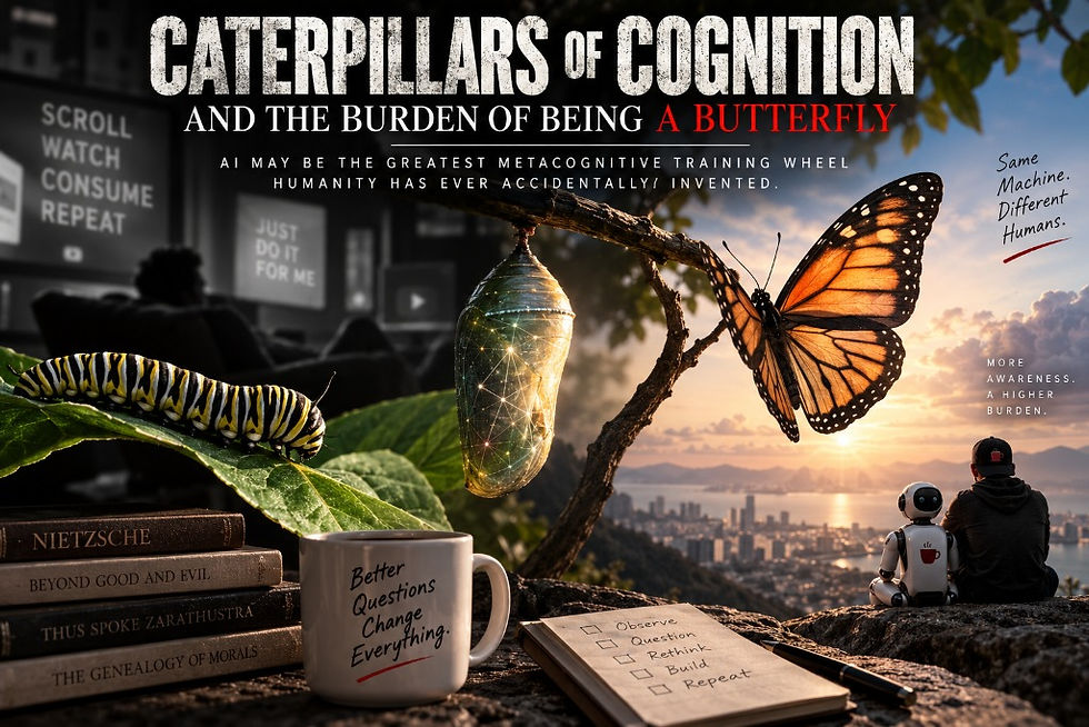 Caterpillars of Cognition and the Burden of Being a Butterfly