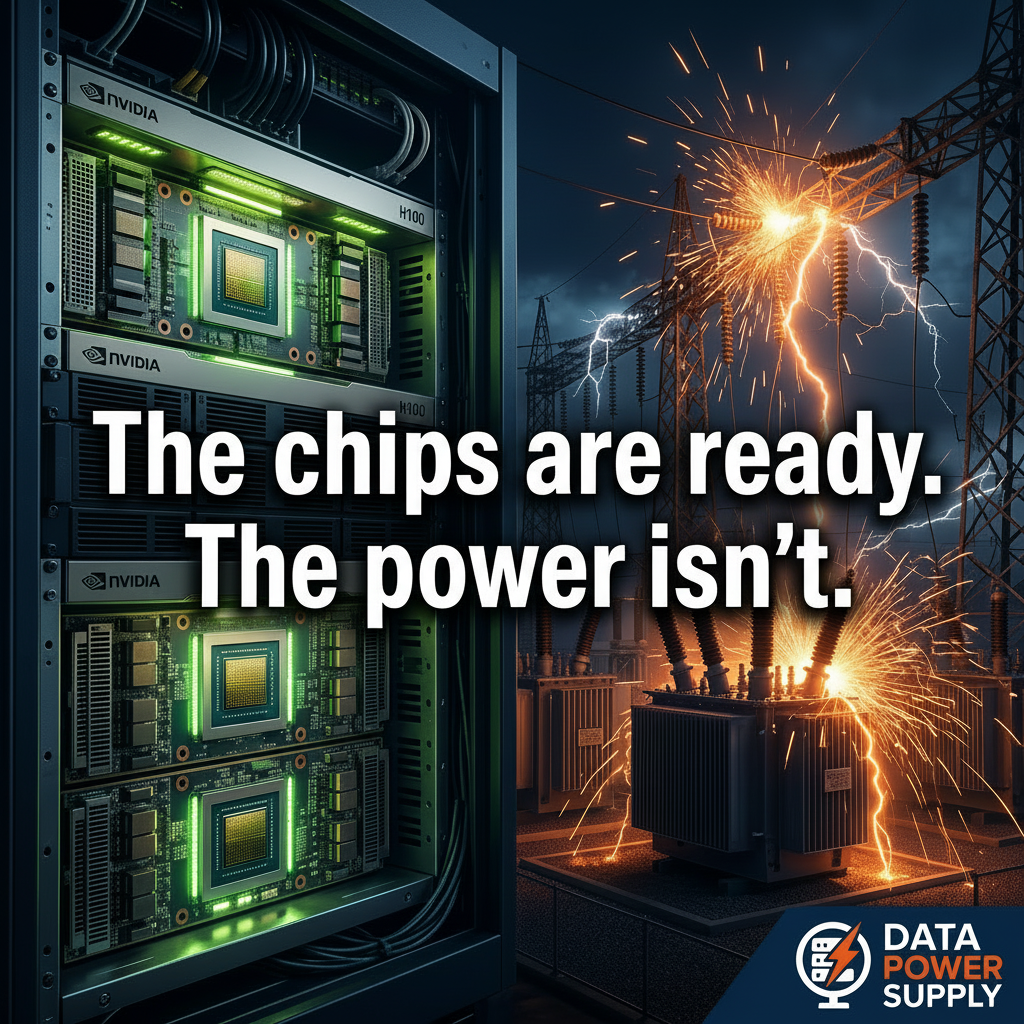NVIDIA data centers sitting empty waiting for power