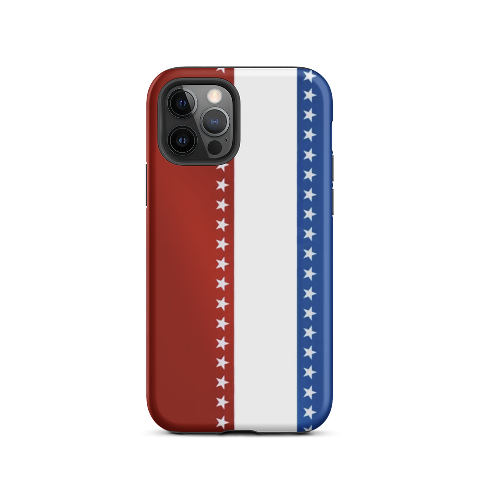 Thumbnail: Red White & Blue Tough iPhone Case