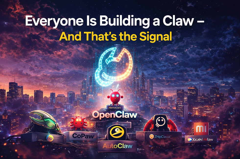 Everyone Is Building a Claw — And That’s the Signal
