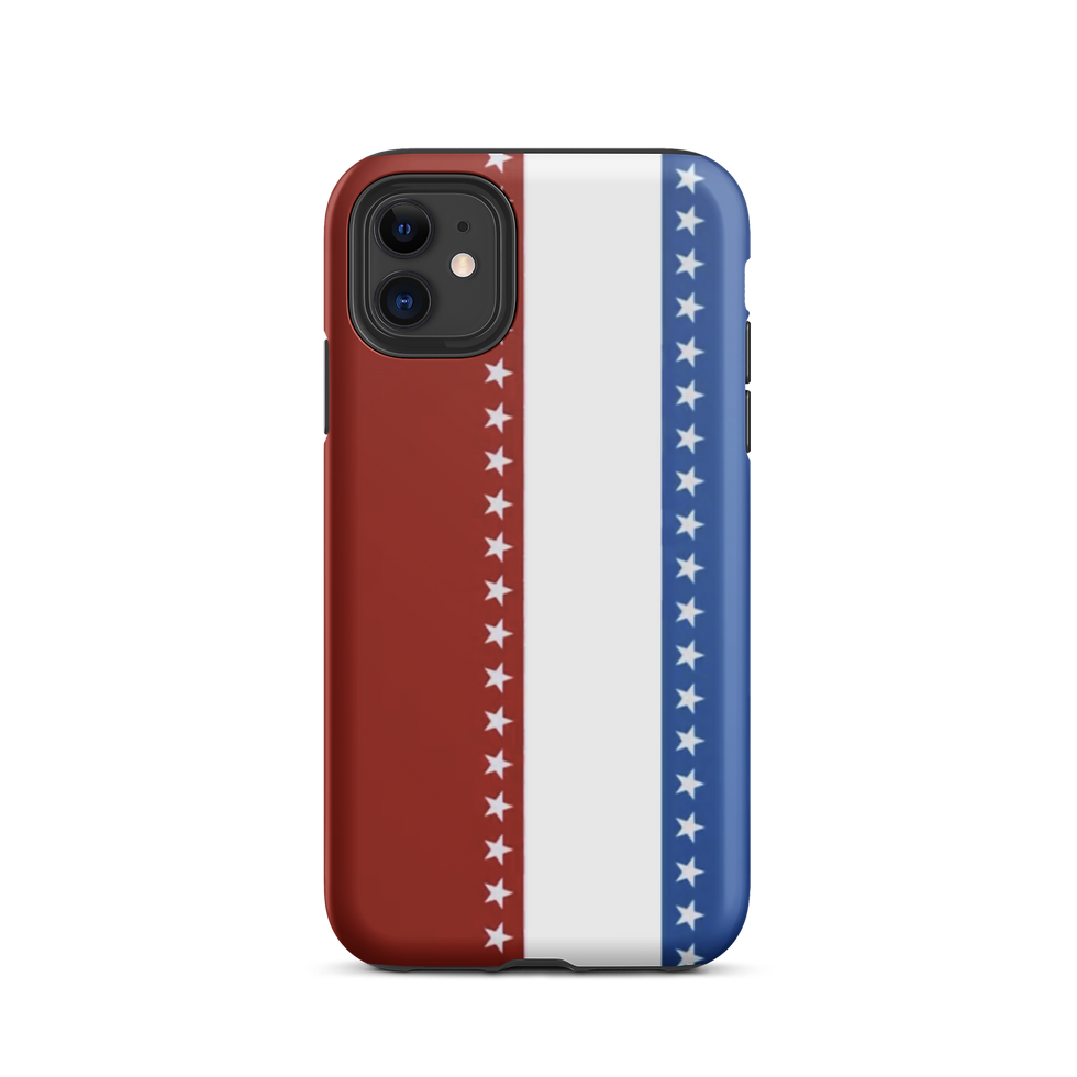 Thumbnail: Red White & Blue Tough iPhone Case