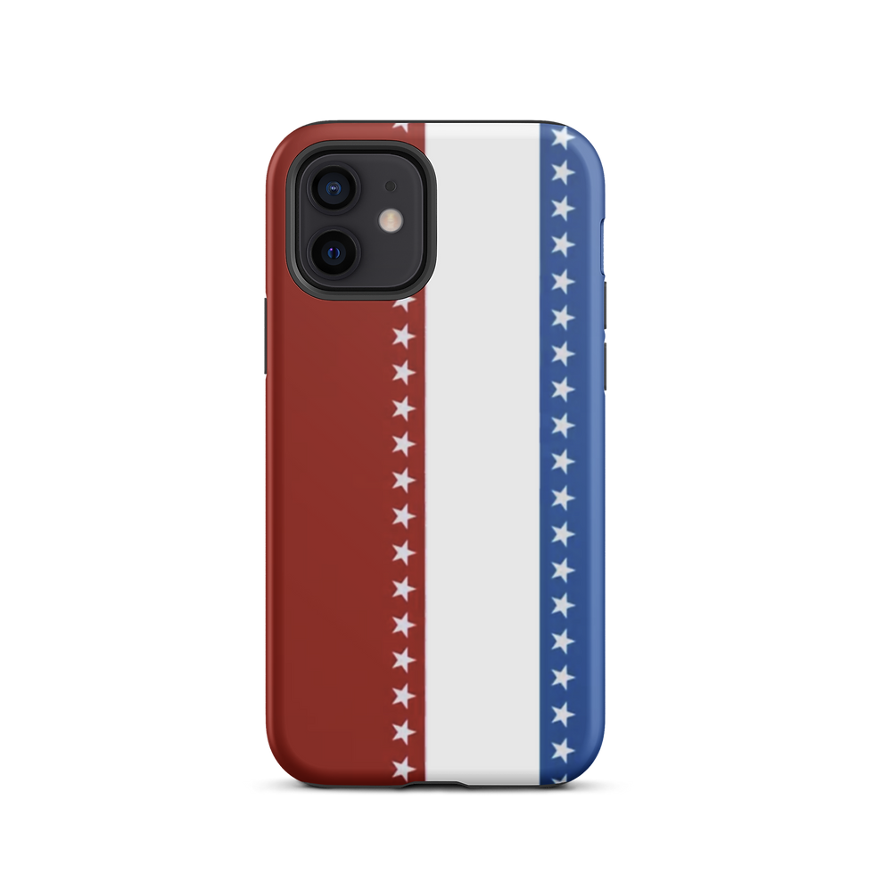 Thumbnail: Red White & Blue Tough iPhone Case