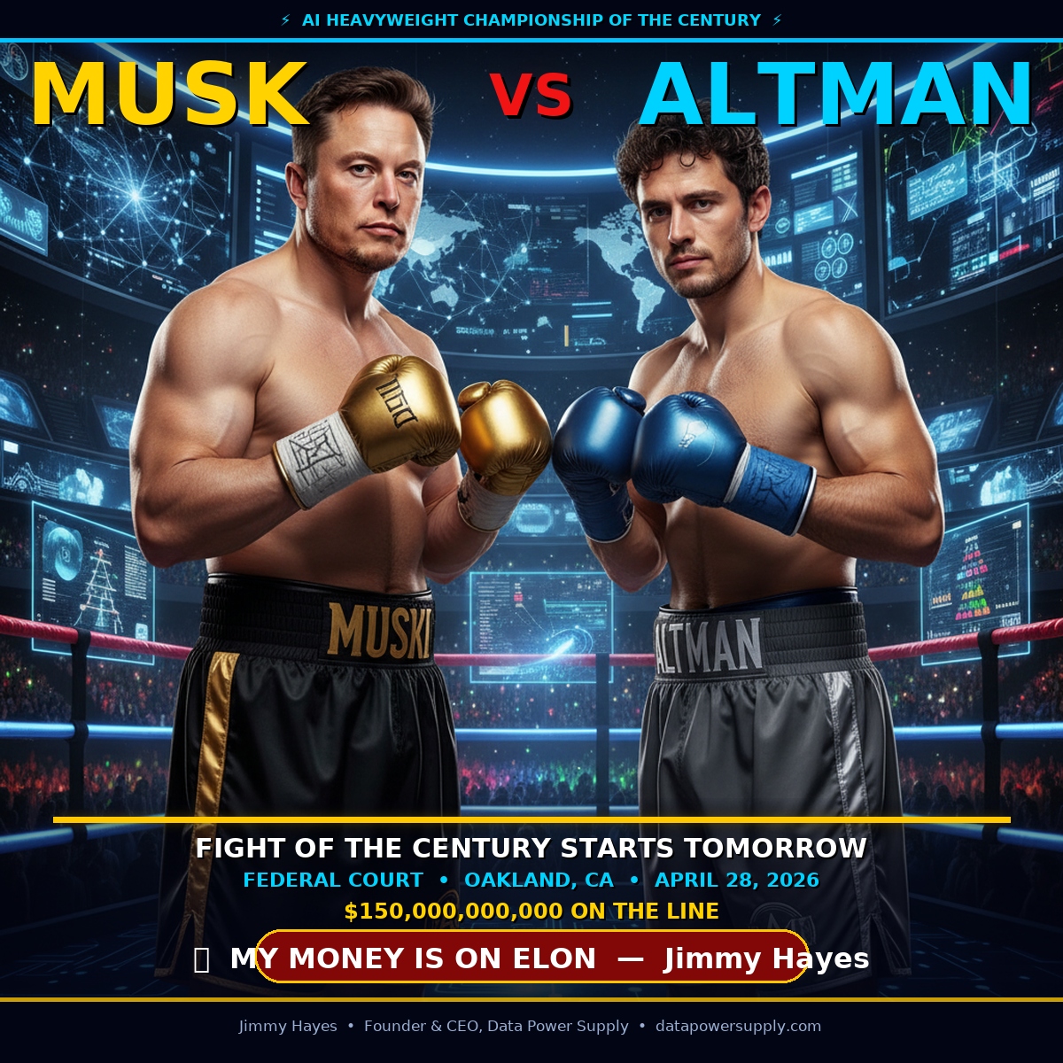 Musk vs Altman AI Heavyweight Championship Federal Court 2026