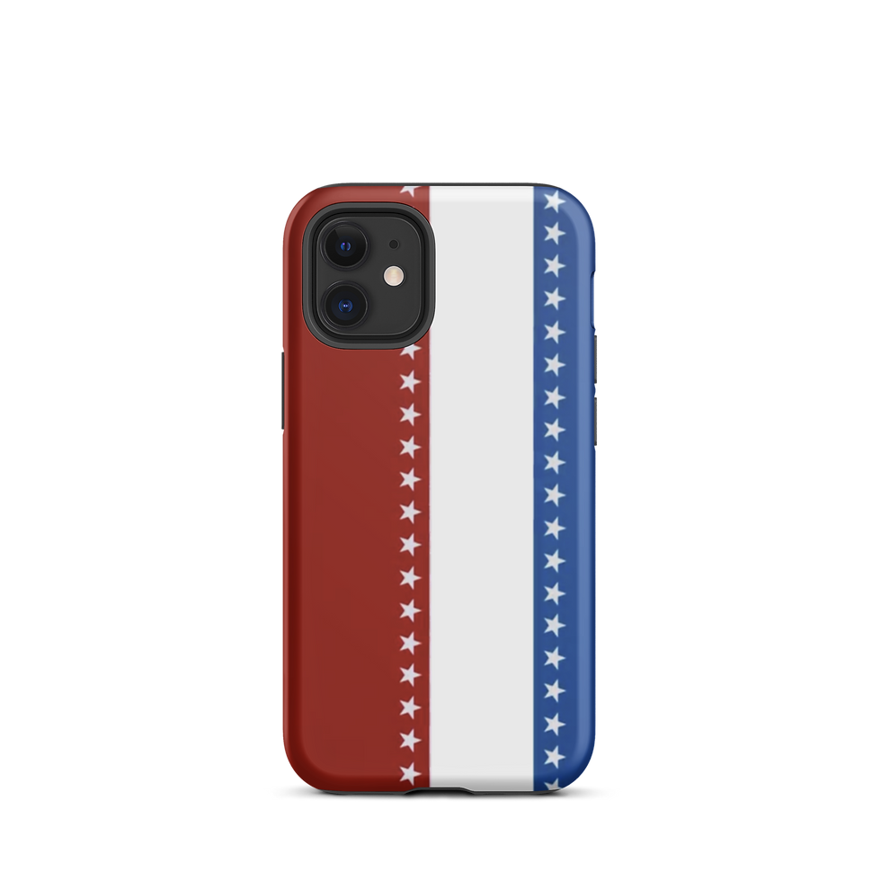 Thumbnail: Red White & Blue Tough iPhone Case