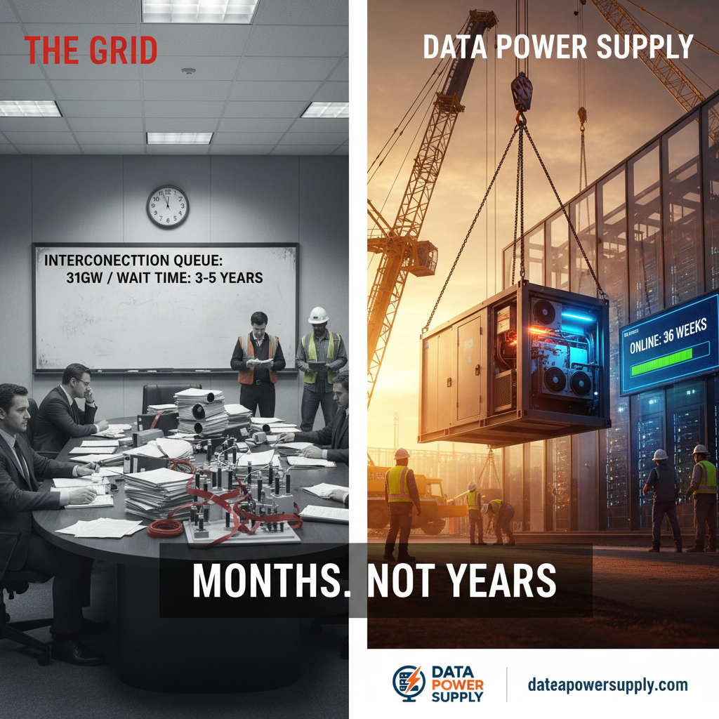 Data Center Power — Months Not Years — Data Power Supply
