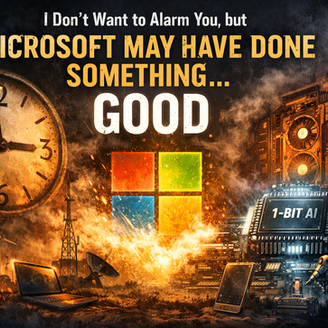 I Don’t Want to Alarm You, but Microsoft May Have Done Something… Actually Good