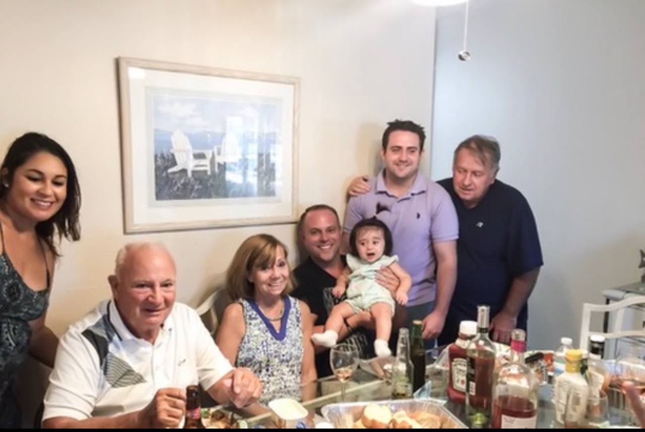 Three generations — the Hayes family around the table
