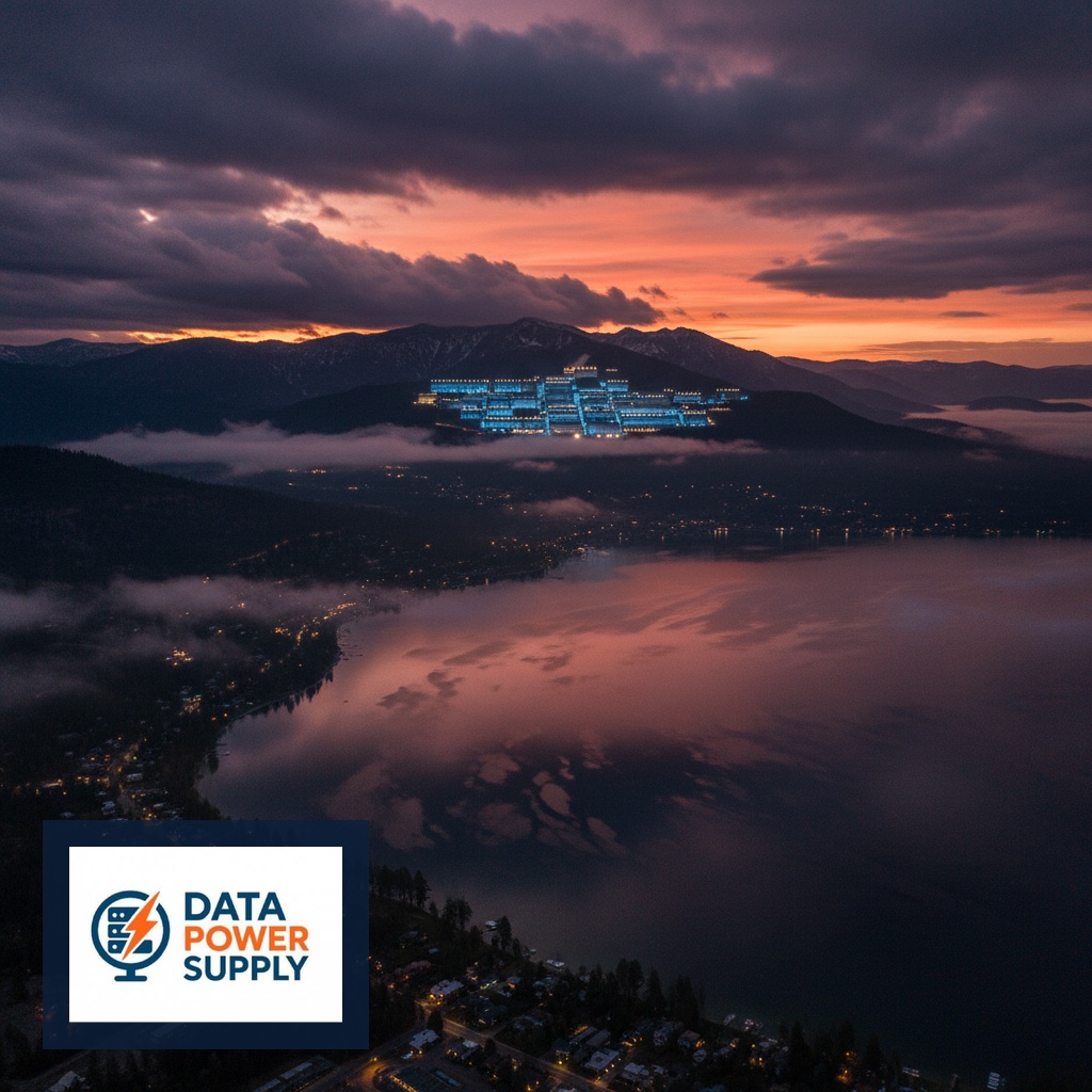 Lake Tahoe at dusk — NV Energy redirects power to data centers, leaving 49,000 residents in the dark