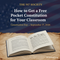 How to Get a Free Pocket Constitution for Your Classroom This Constitution Day 2026
