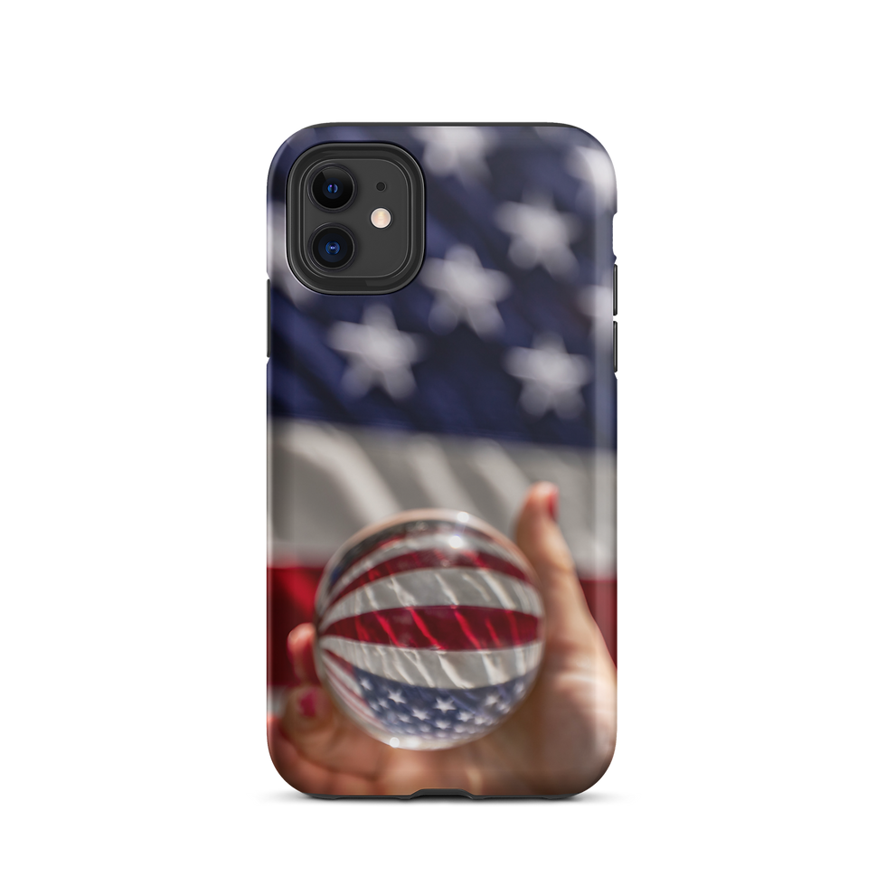 Thumbnail: Red White & Blue Ball Tough iPhone Case