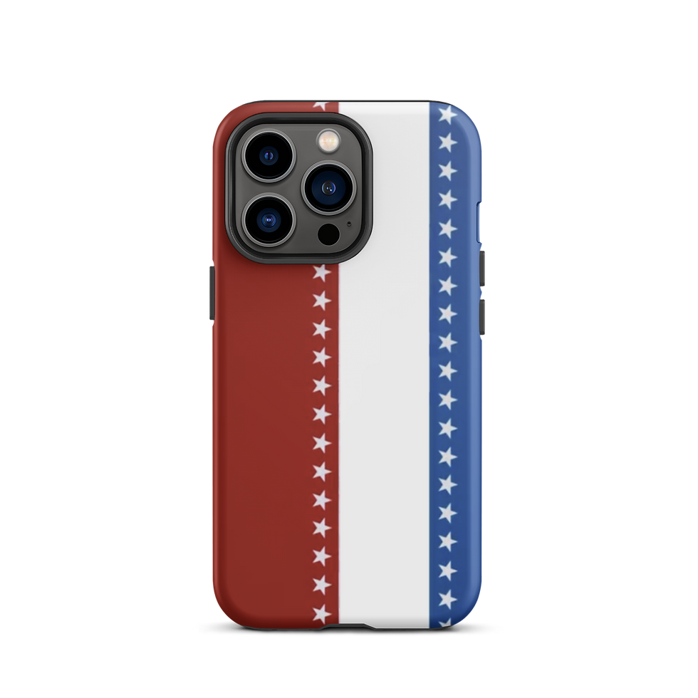 Thumbnail: Red White & Blue Tough iPhone Case