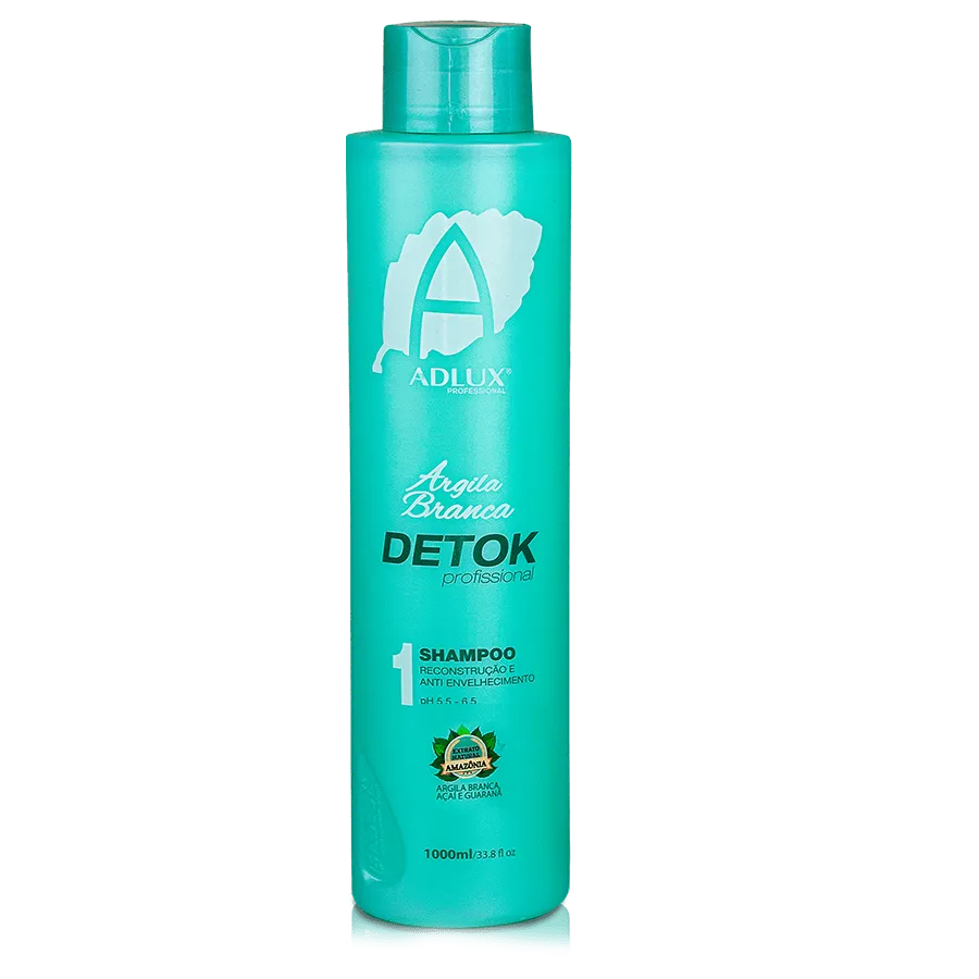 Argila Branca Detok Shampoo Profissional – 1L