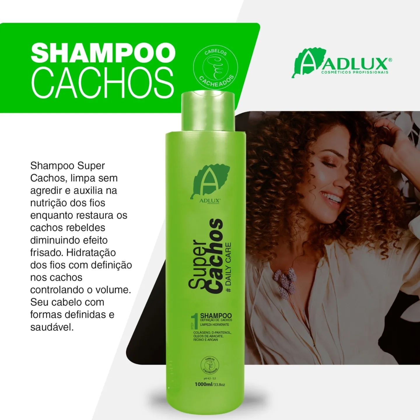 SUPER CACHOS PROFISSIONAL SHAMPOO 1 LITRO