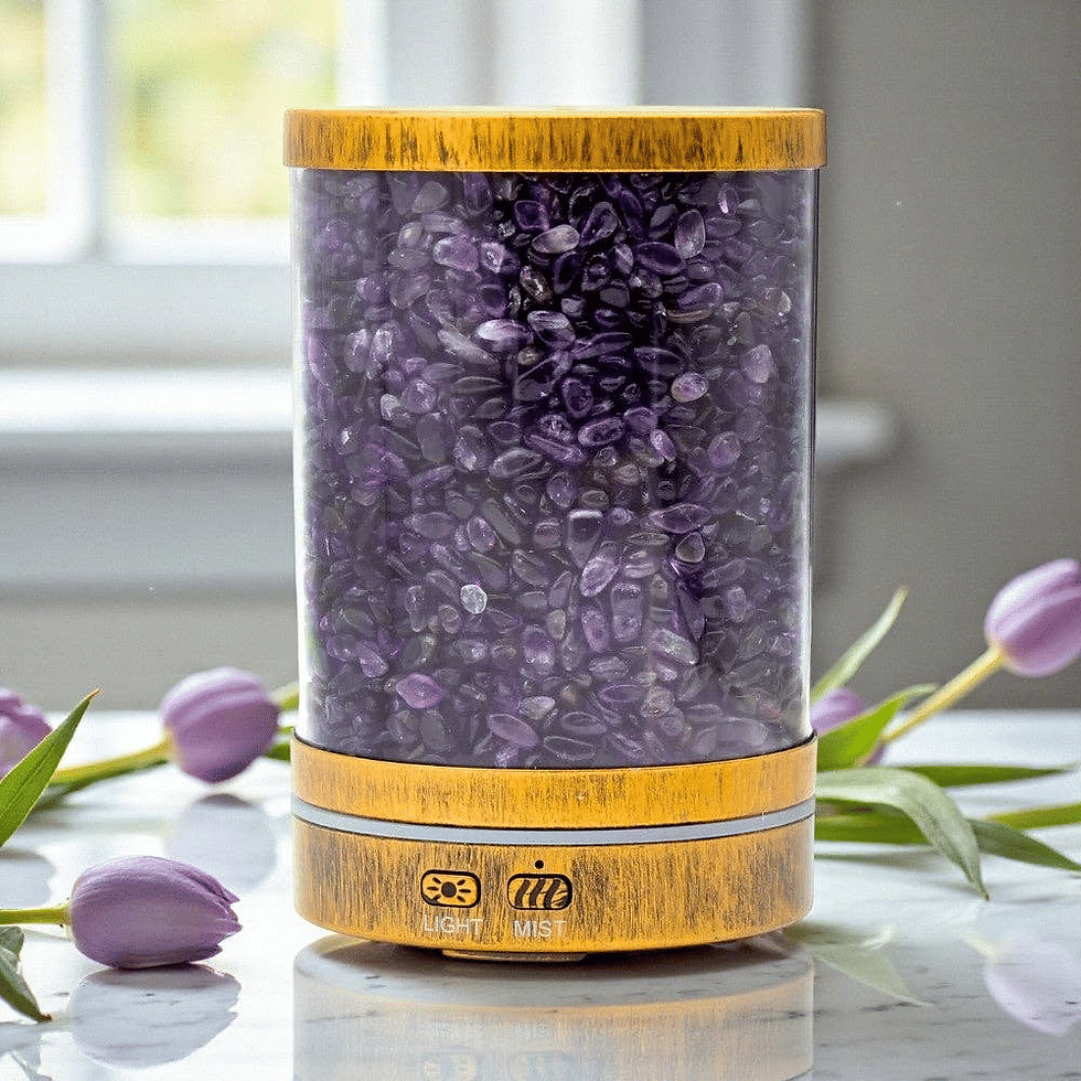 Thumbnail: Earths Elements Amethyst Crystal Ultrasonic Vapor Atomizer Diffuser