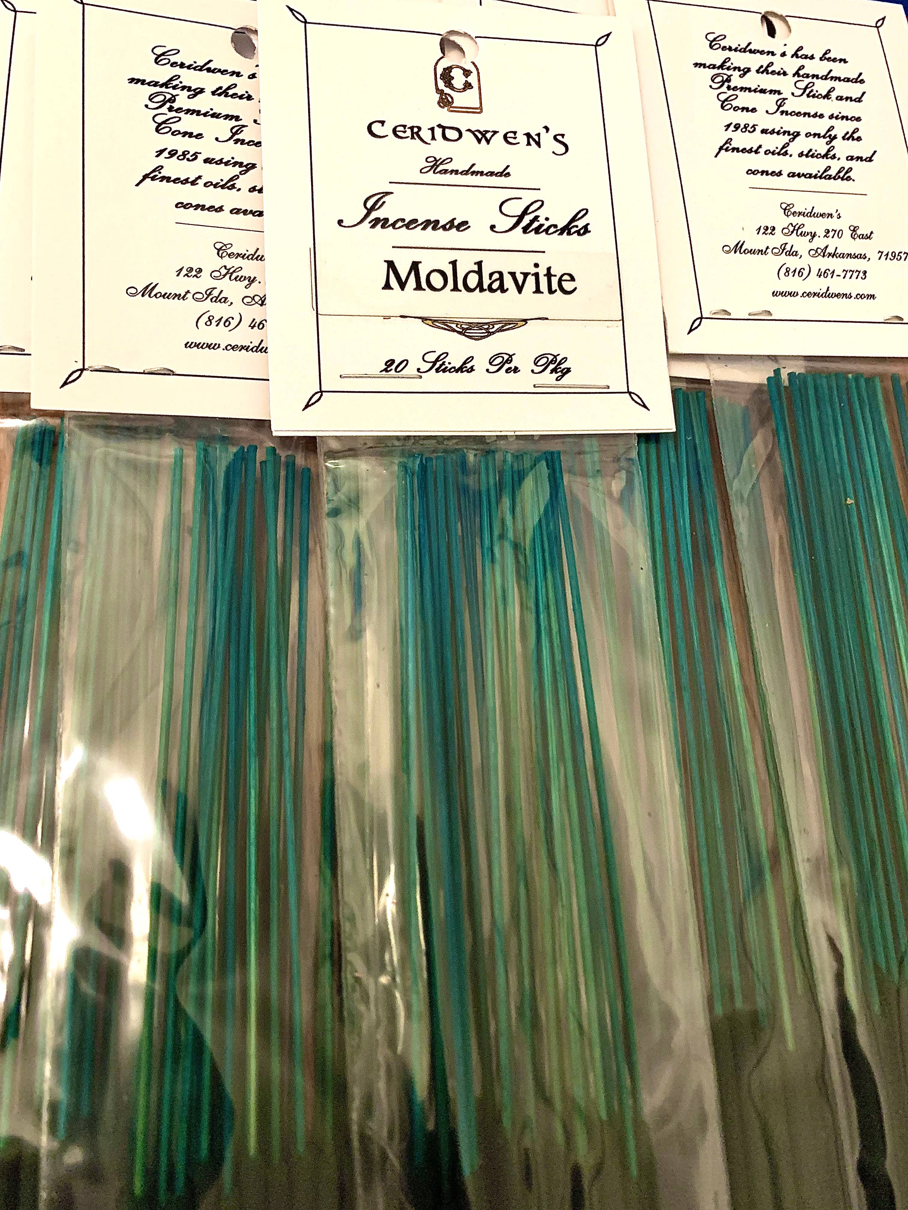 Ceridwen’s Moldavite Incense Sticks 20 Count