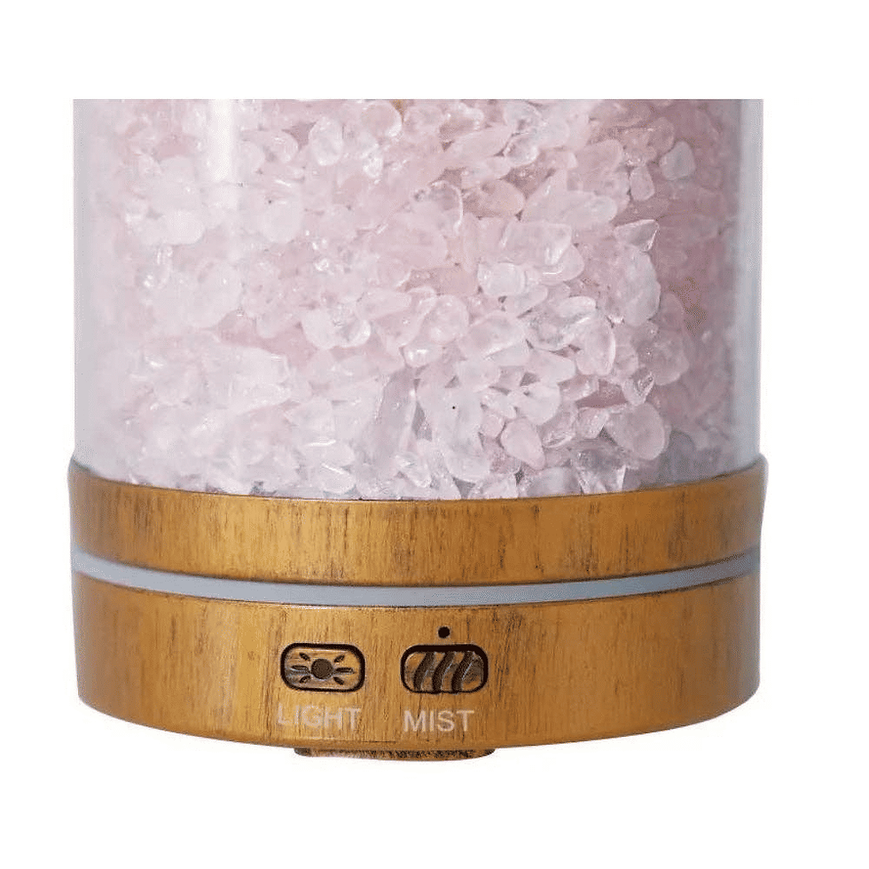 Thumbnail: Earths Elements Rose Quartz Mini Ultrasonic Vapor Atomizer Diffuser