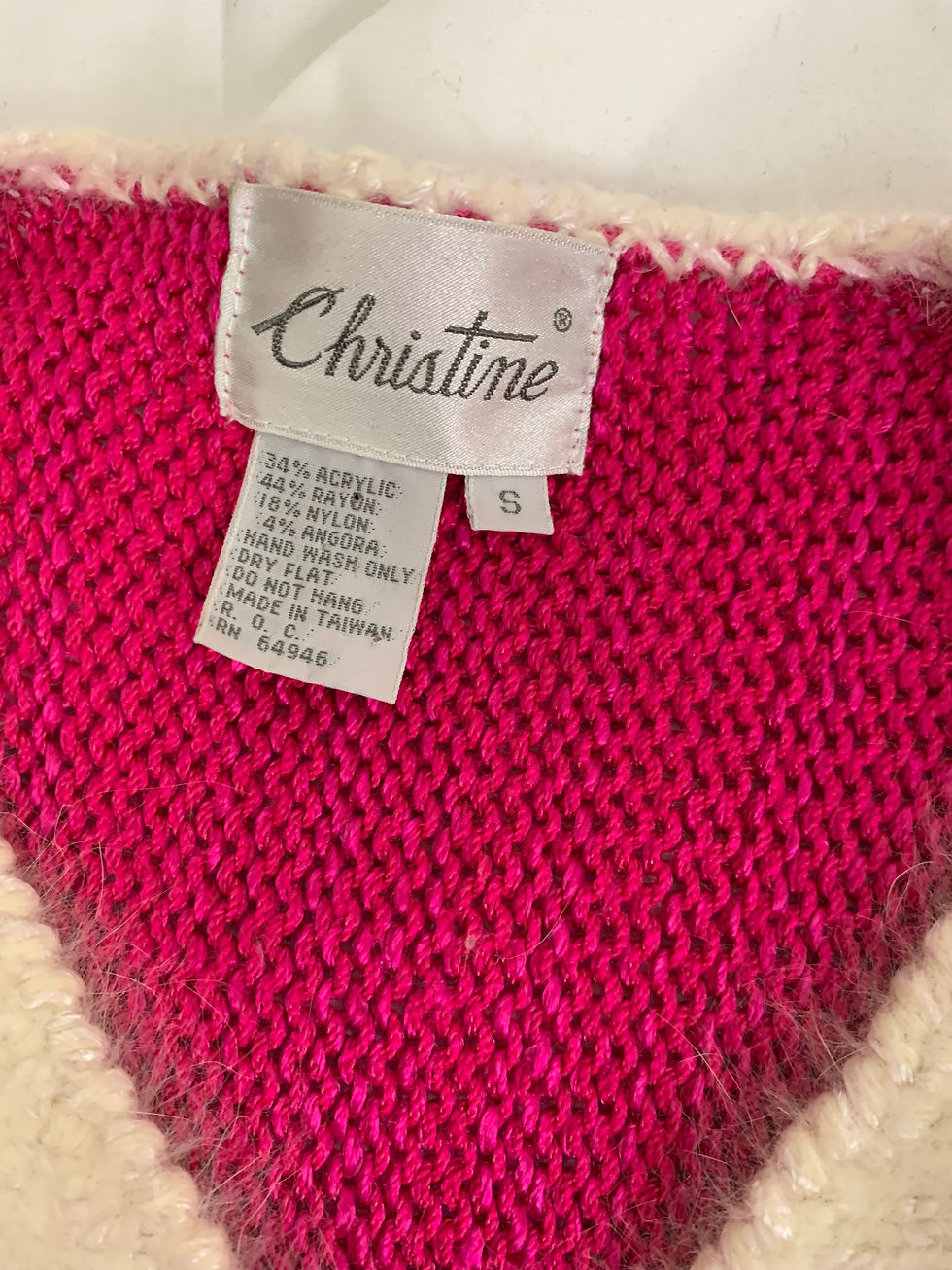 Thumbnail: Vintage 80s Christine Angora Sweater