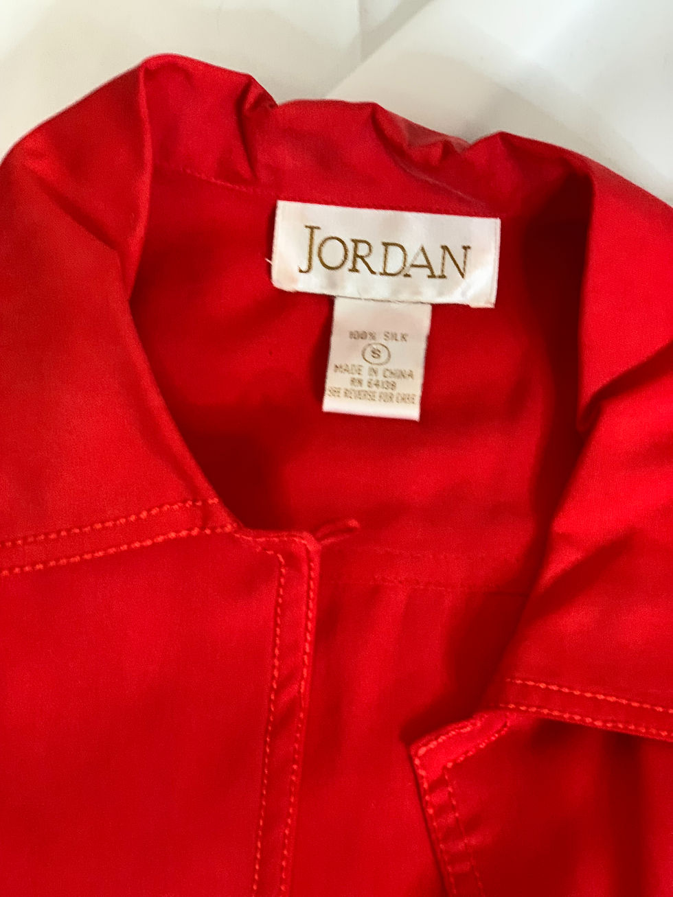 Thumbnail: Vintage 80s Jordan Silk Blouse