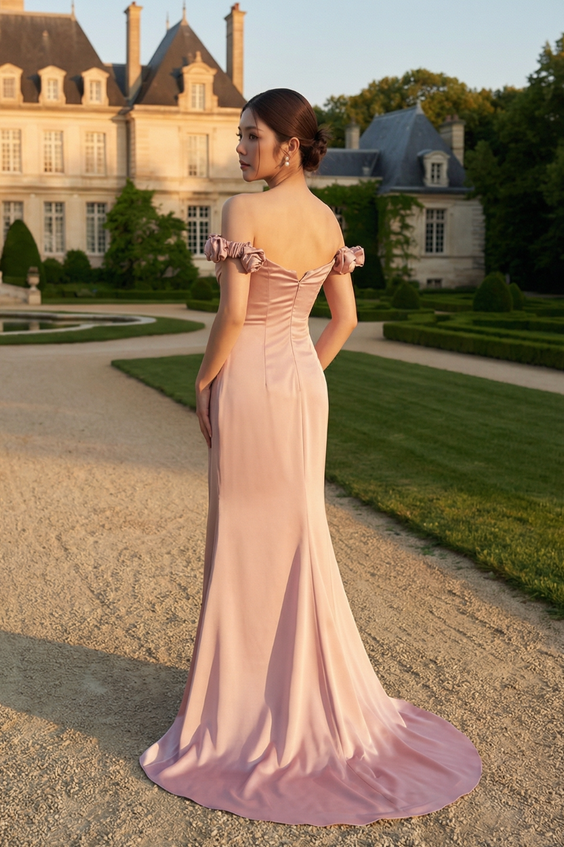 Stylish evening gowns in Singapore suitable for gala events, prom nights, dinner and dance, birthday celebrations and ROM ceremonies, featuring wedding-coloured gowns and simple colour gowns for modern women, available for rental from $590 at Afterpartybride, a Singapore-based bridal and evening gown studio.