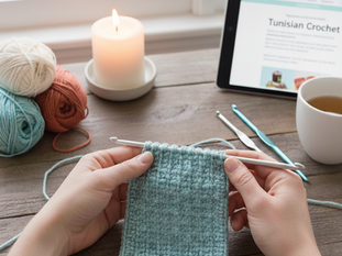 Tunesisches Häkeln – Zwischen Stricken und Häkeln