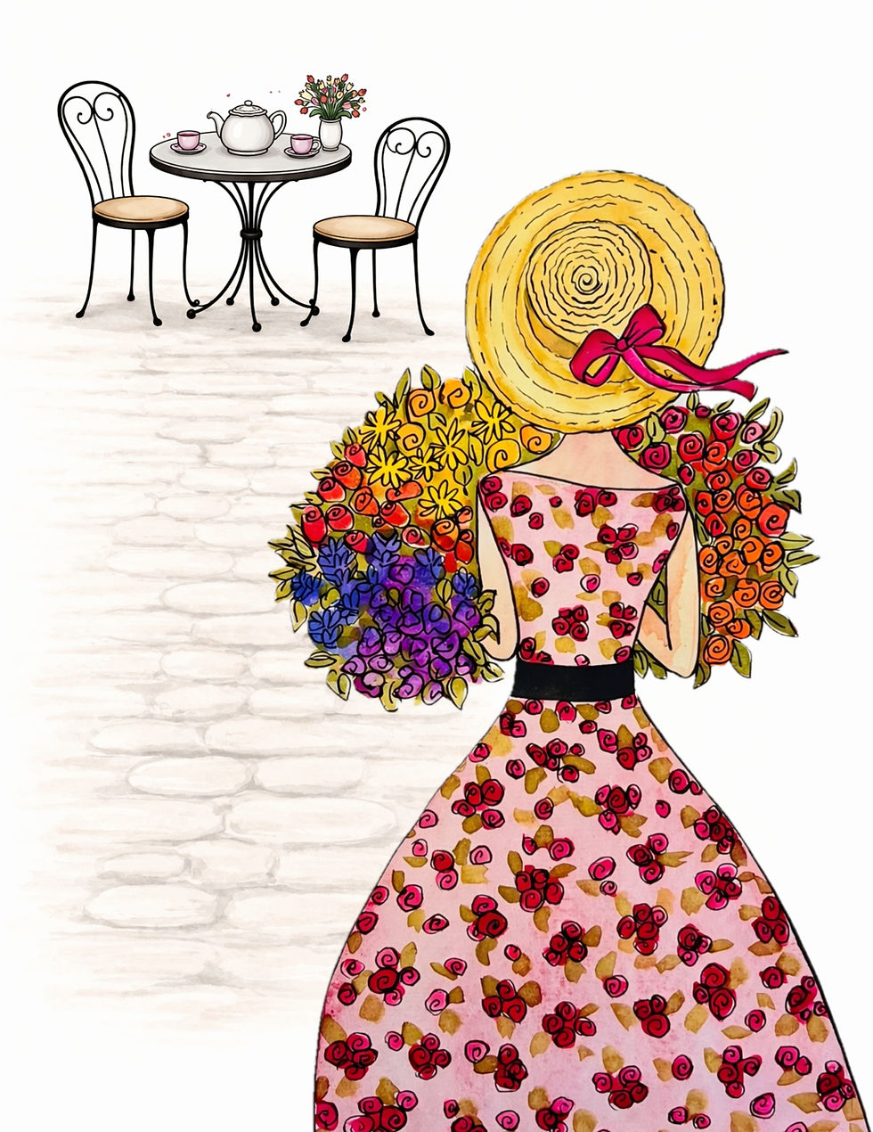 Mothers Day Watercolor & High Tea with Victoria