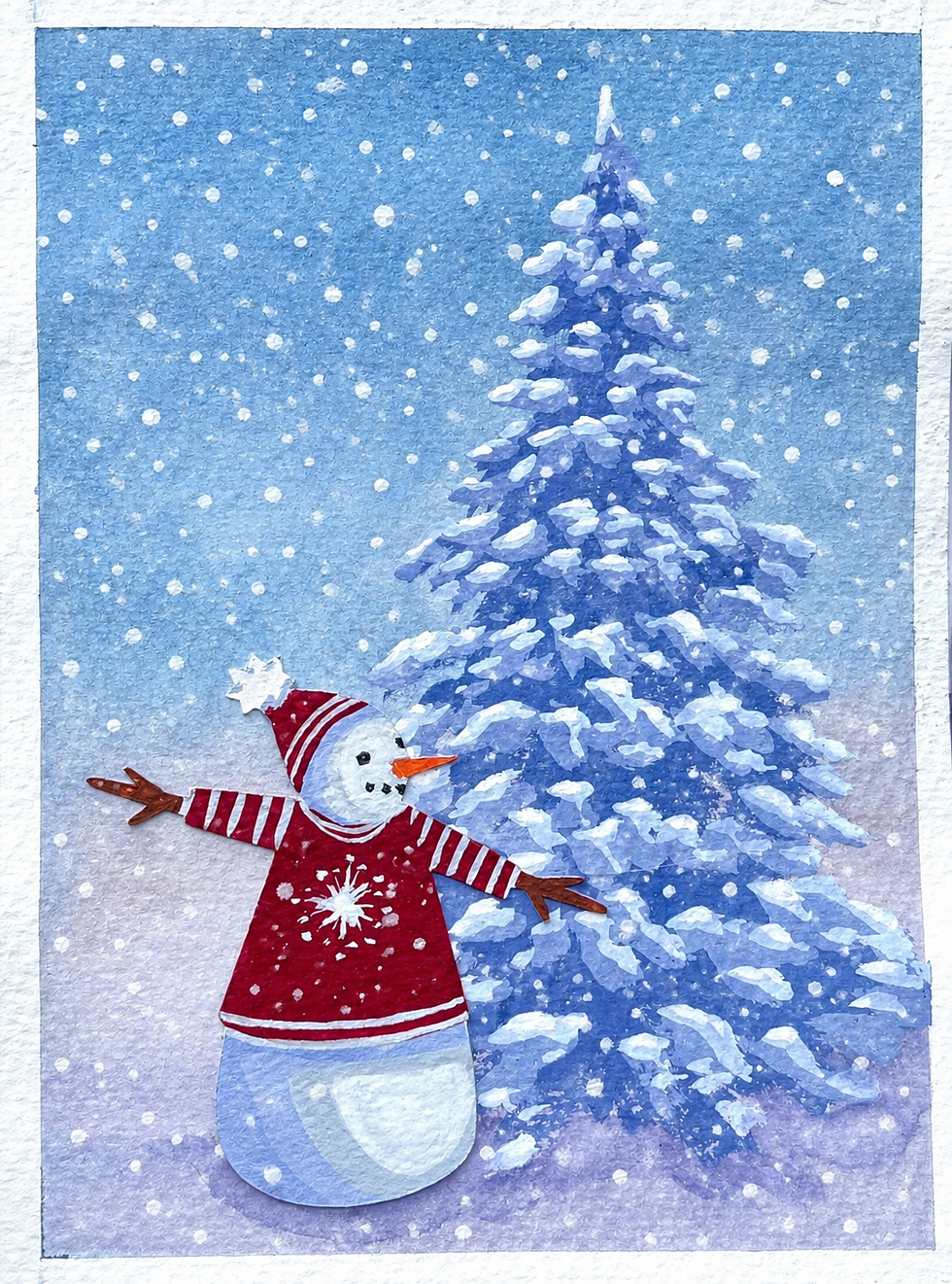 Do You Want to Paint a Snowman? Watercolor