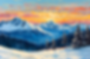 Lets Paint Snow Capped Mountains