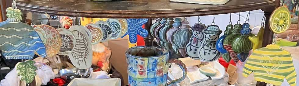Ceramic Ornaments Sgrafitto