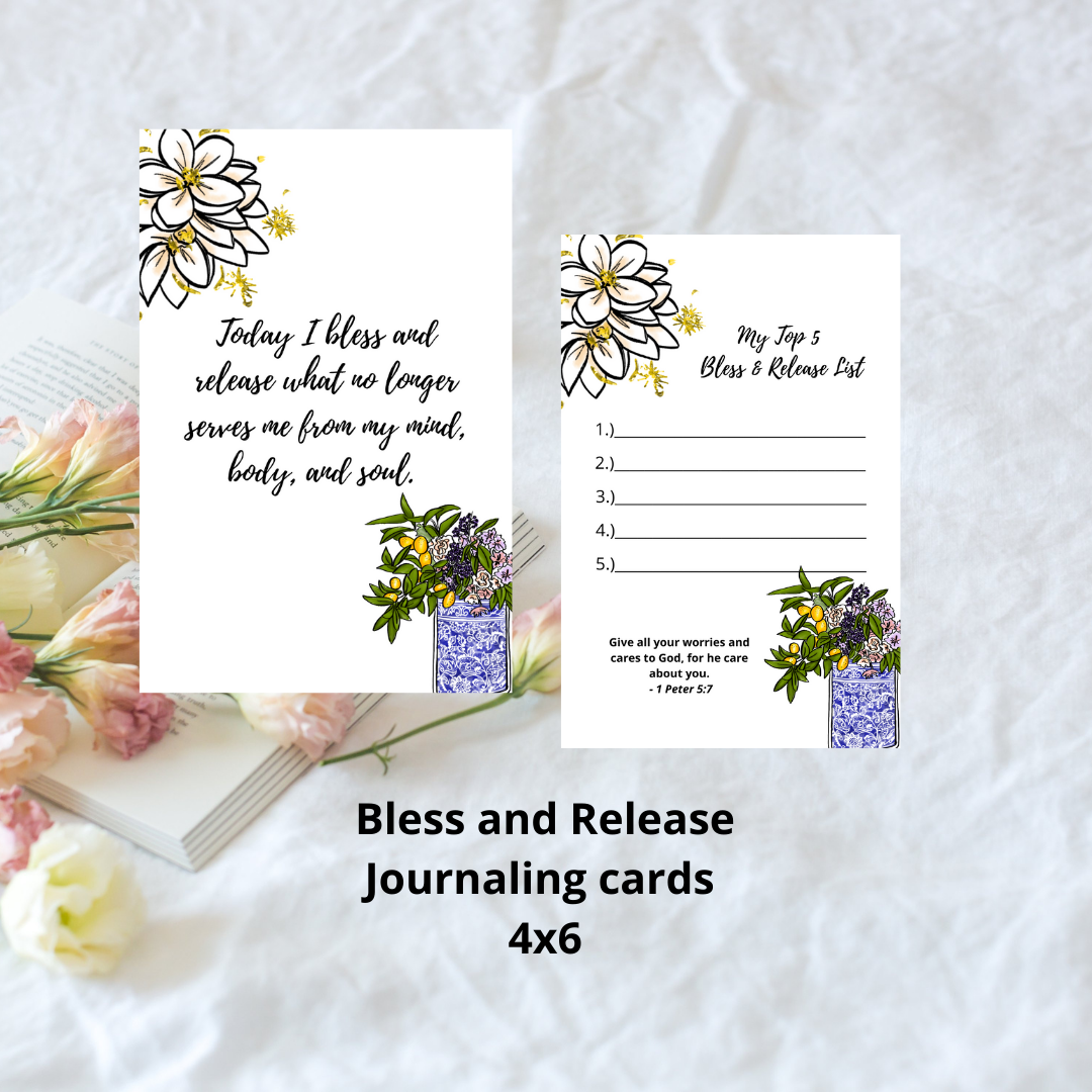 Bless and release Journaling Card