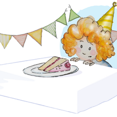 Daisy worried about her cake