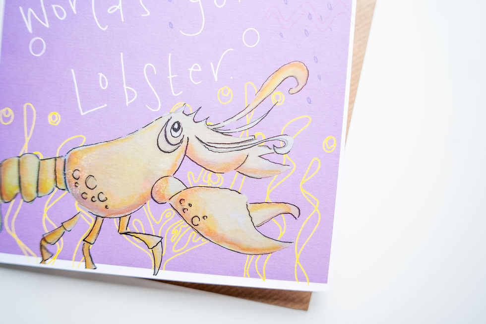 Thumbnail: The world is your lobster - greeting card for any occasion