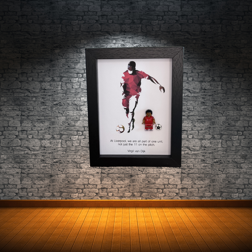 Virgil van Dijk Mini Figure Shadowbox