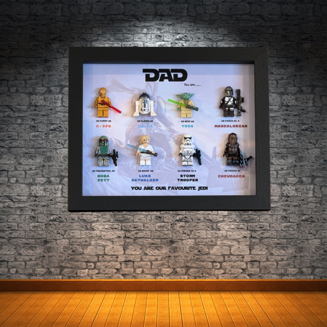 Choose your title Star Wars Themed Shadowbox - 8 Figurines